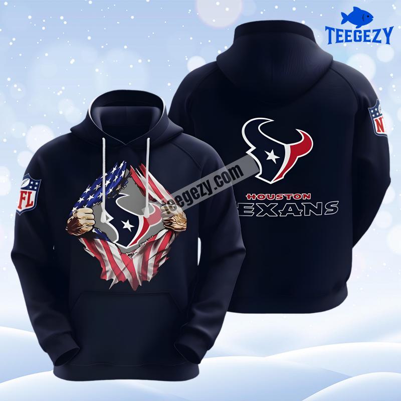 Houston Texans Blue Dad Mom 3D Hoodie Houston Texans Blue Dad Mom 3D Hoodie