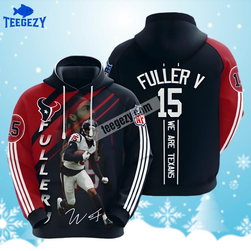 Houston Texans Will Fuller V Red Blue Womens Fan 3D Hoodie Houston Texans Will Fuller V Red Blue Womens Fan 3D Hoodie