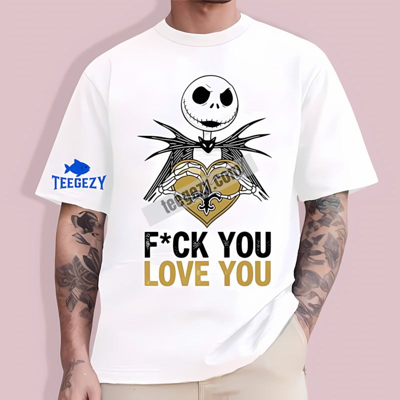 Jack Skellington New Orleans Saints Casual T-Shirt Jack Skellington New Orleans Saints Casual T-Shirt
