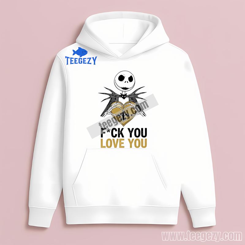 Jack Skellington New Orleans Saints Casual Hoodie Jack Skellington New Orleans Saints Casual Hoodie