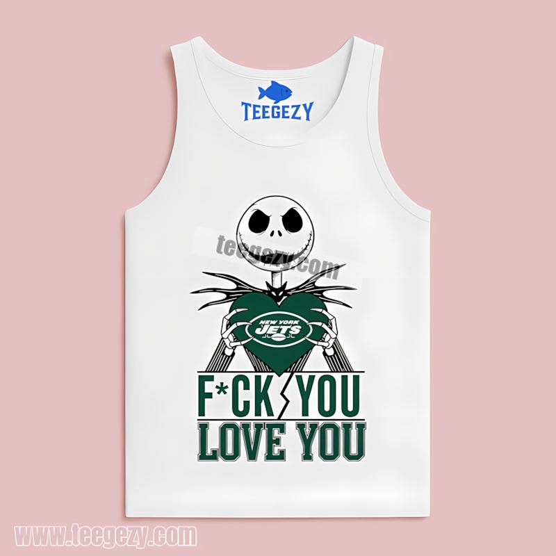 Jack Skellington New York Jets Heart Funny Fan Tanktop Jack Skellington New York Jets Heart Funny Fan Tanktop