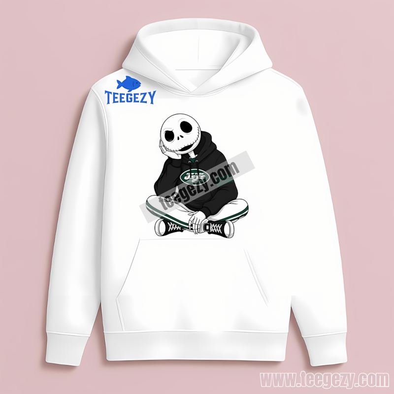 Jack Skellington New York Jets Hoodie All Day Comfort Jack Skellington New York Jets Hoodie All Day Comfort