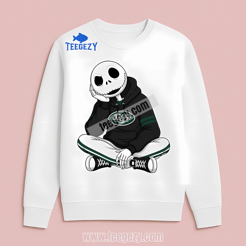 Jack Skellington New York Jets Hoodie All Day Comfort Jack Skellington New York Jets Hoodie All Day Comfort
