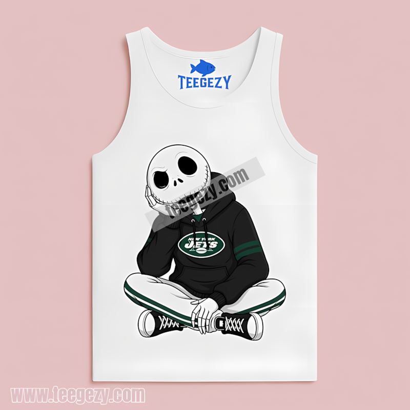 Jack Skellington New York Jets Hoodie All Day Comfort Jack Skellington New York Jets Hoodie All Day Comfort
