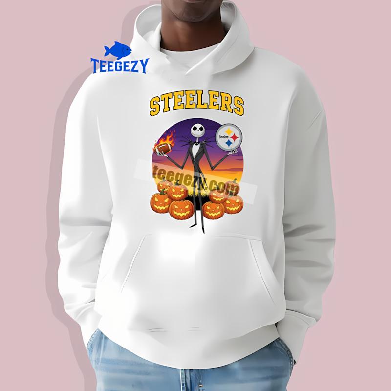 Jack Skellington Pittsburgh SHoodielers Halloween Retro Shirt Jack Skellington Pittsburgh SHoodielers Halloween Retro Shirt
