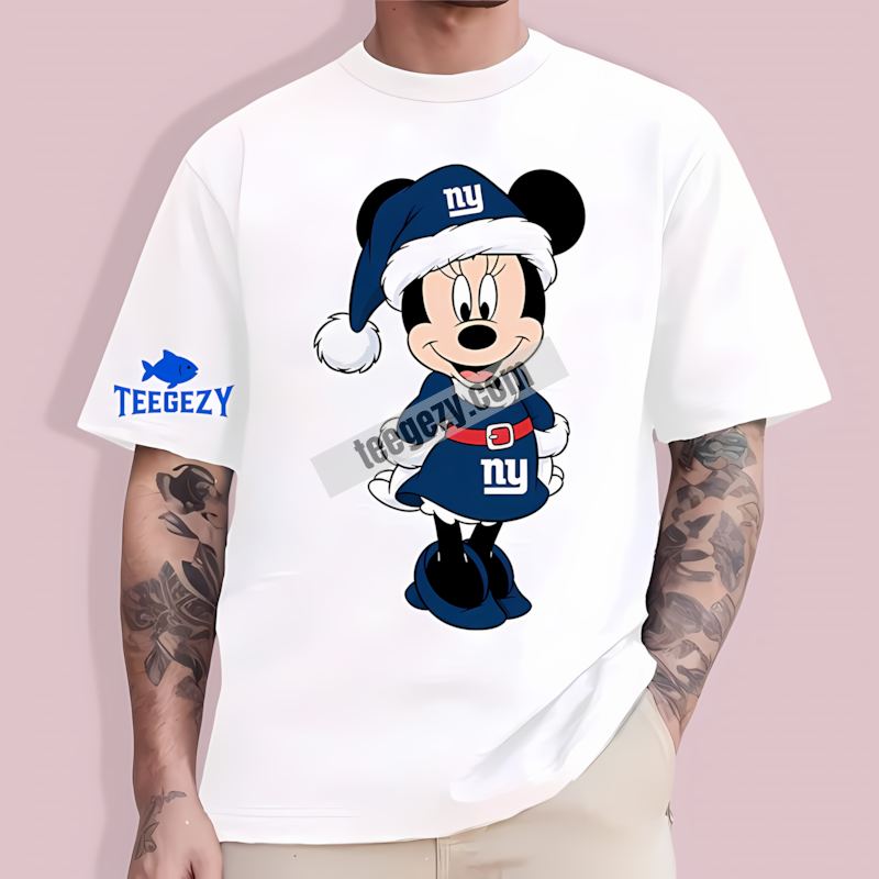 Minnie Mouse New York Giants Christmas Fan TT-Shirt Minnie Mouse New York Giants Christmas Fan TT-Shirt