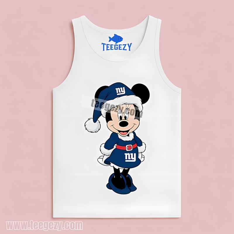 Minnie Mouse New York Giants Christmas Fan TTanktop Minnie Mouse New York Giants Christmas Fan TTanktop