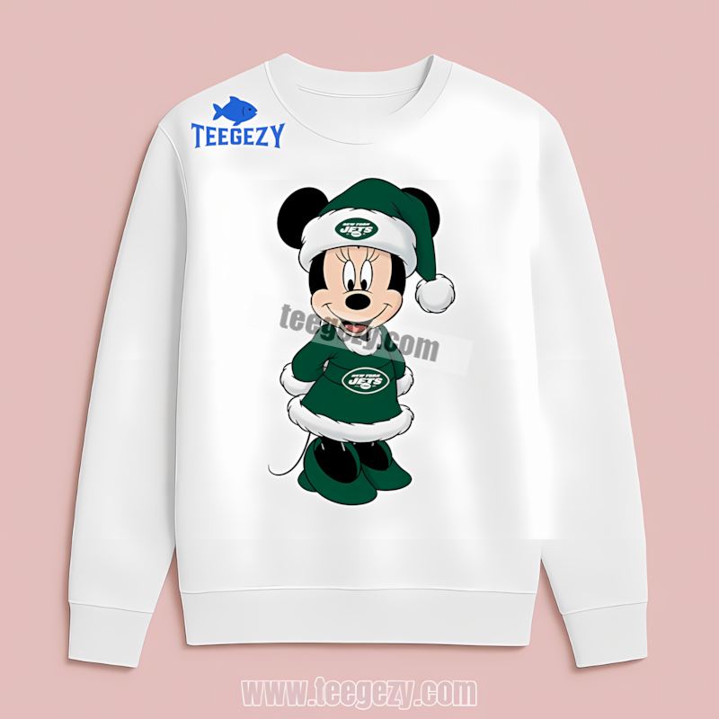 Minnie Mouse New York Jets Christmas Fan Long Sleeve Minnie Mouse New York Jets Christmas Fan Long Sleeve