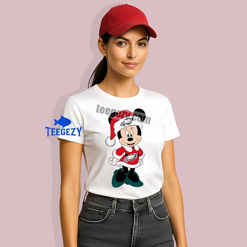 Minnie Mouse Philadelphia Eagles Christmas Funny T-Shirt Minnie Mouse Philadelphia Eagles Christmas Funny T-Shirt
