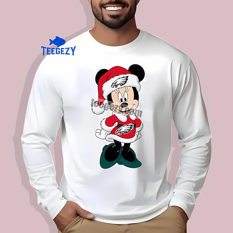 Minnie Mouse Philadelphia Eagles Christmas Funny Long Sleeve Minnie Mouse Philadelphia Eagles Christmas Funny Long Sleeve