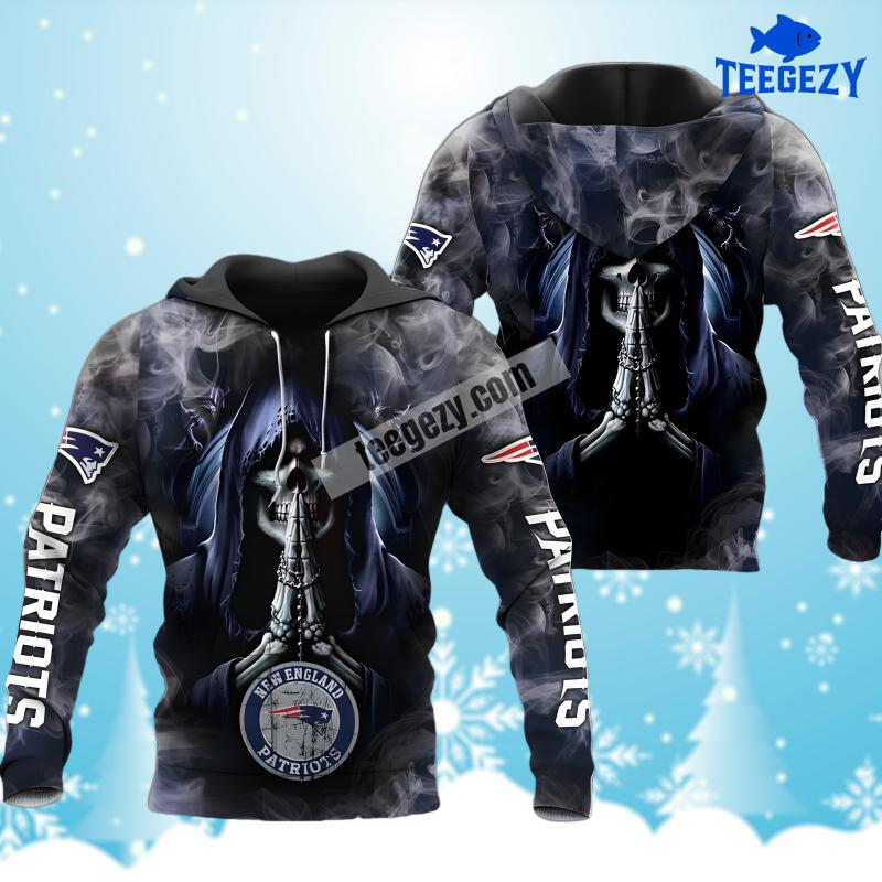 New England Patriots Death Smoke Black Cool 3D Hoodie New England Patriots Death Smoke Black Cool 3D Hoodie
