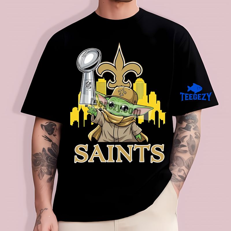 New Orleans Saints Baby Yoda Super Bowl Cup Mens TT-Shirt New Orleans Saints Baby Yoda Super Bowl Cup Mens TT-Shirt