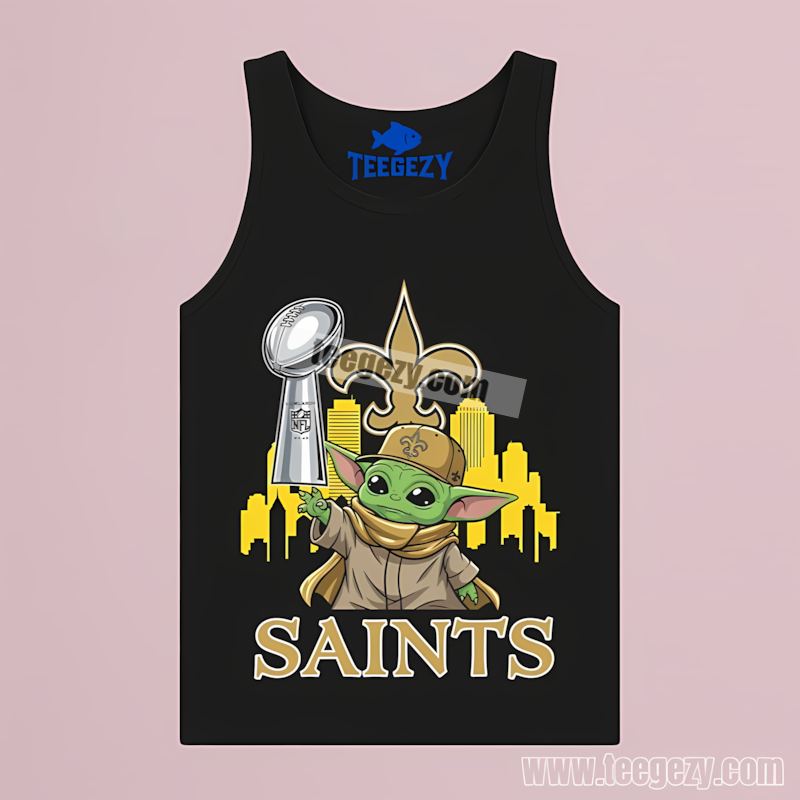 New Orleans Saints Baby Yoda Super Bowl Cup Mens TTanktop New Orleans Saints Baby Yoda Super Bowl Cup Mens TTanktop