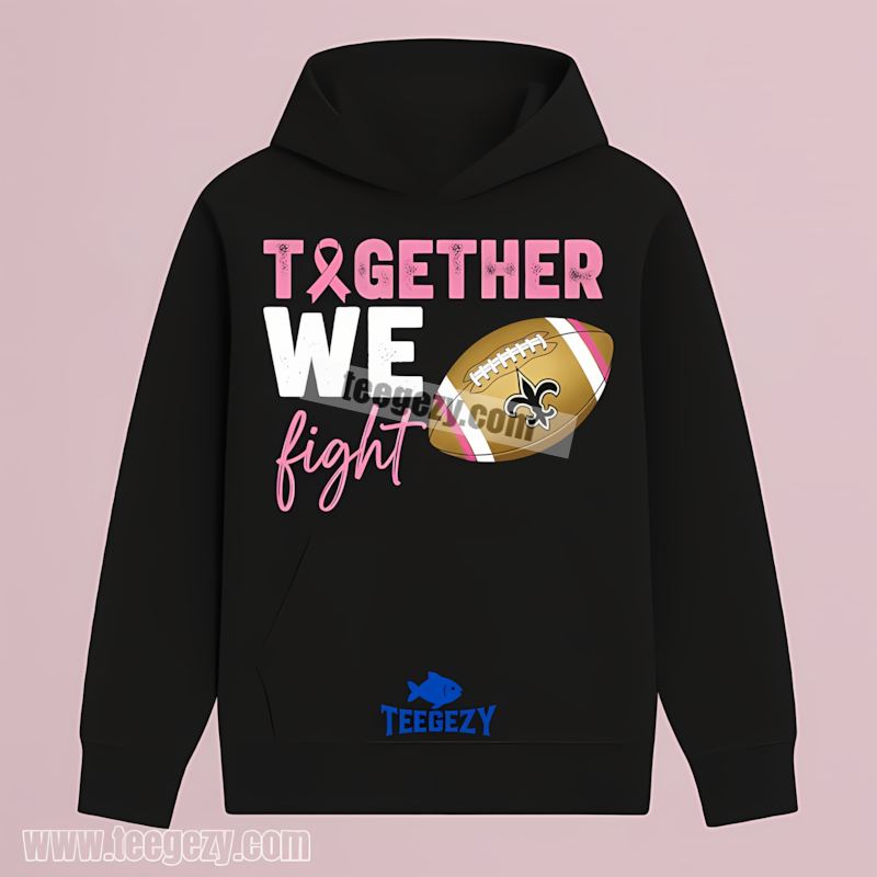 New Orleans Saints Breast Cancer Awareness Fan Hoodie New Orleans Saints Breast Cancer Awareness Fan Hoodie
