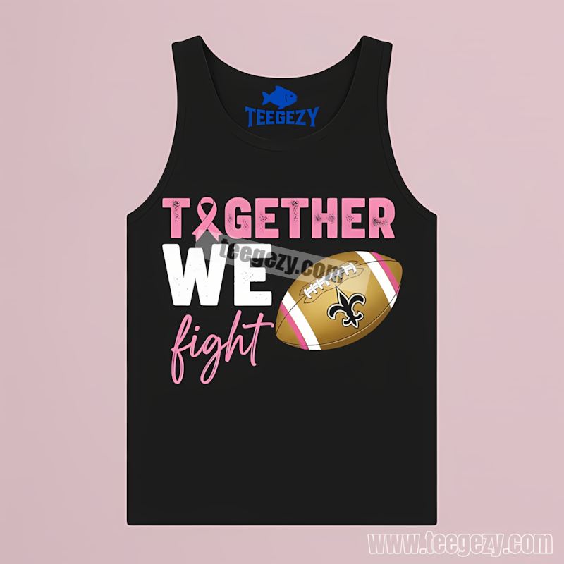 New Orleans Saints Breast Cancer Awareness Fan Tanktop New Orleans Saints Breast Cancer Awareness Fan Tanktop