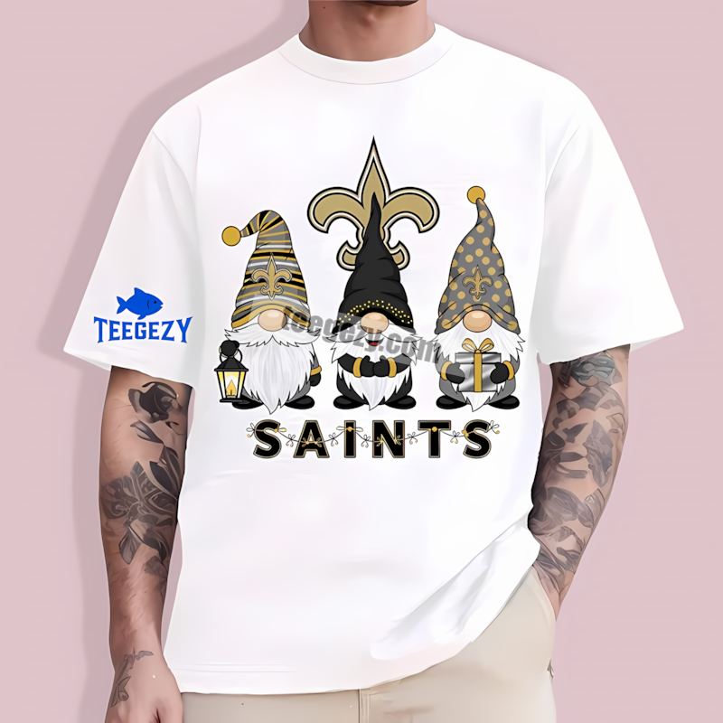 New Orleans Saints Christmas Gnomes TT-Shirt New Orleans Saints Christmas Gnomes TT-Shirt