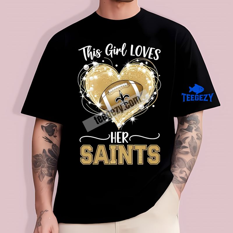 New Orleans Saints Fan TT-Shirt For Her New Orleans Saints Fan TT-Shirt For Her