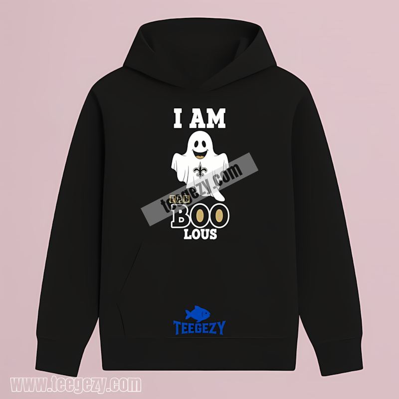 New Orleans Saints Ghost Short Sleeve Hoodie Fan Tee I Am Fab Boo New Orleans Saints Ghost Short Sleeve Hoodie Fan Tee I Am Fab Boo