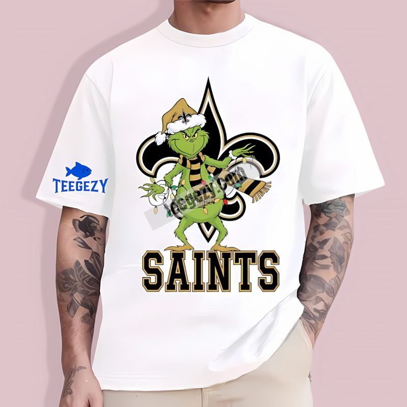 New Orleans Saints Grinch Christmas Funny TT-Shirt New Orleans Saints Grinch Christmas Funny TT-Shirt