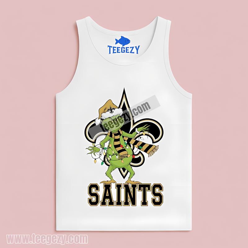 New Orleans Saints Grinch Christmas Funny TTanktop New Orleans Saints Grinch Christmas Funny TTanktop