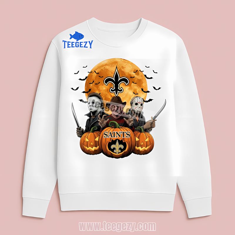 New Orleans Saints Halloween Color Fan Long Sleeve New Orleans Saints Halloween Color Fan Long Sleeve