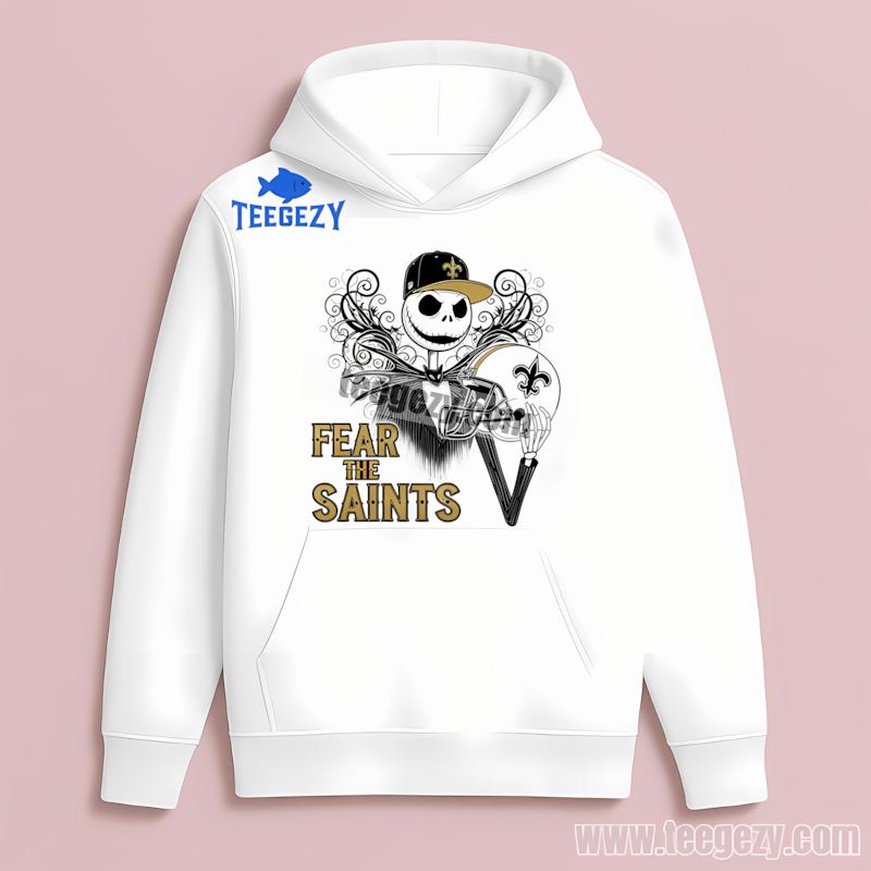 New Orleans Saints Jack Skellington Fan Hoodie New Orleans Saints Jack Skellington Fan Hoodie
