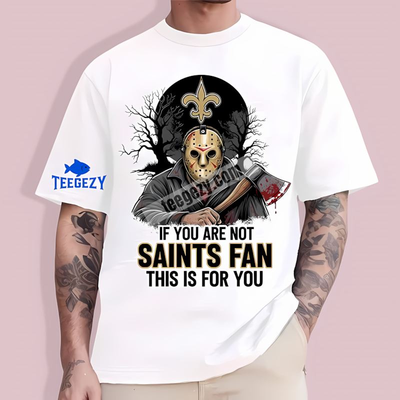 New Orleans Saints Jason Voorhees Halloween T-Shirt New Orleans Saints Jason Voorhees Halloween T-Shirt