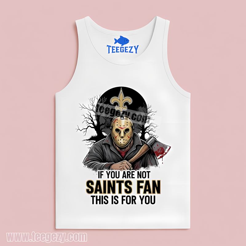 New Orleans Saints Jason Voorhees Halloween Tanktop New Orleans Saints Jason Voorhees Halloween Tanktop