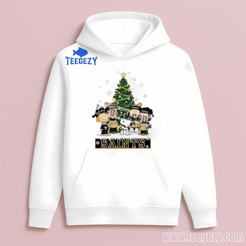 New Orleans Saints Peanuts Christmas Fan Hoodie New Orleans Saints Peanuts Christmas Fan Hoodie