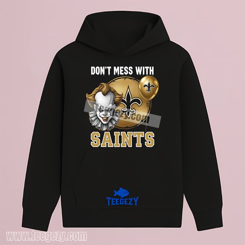 New Orleans Saints Pennywise Halloween Fan Hoodie New Orleans Saints Pennywise Halloween Fan Hoodie