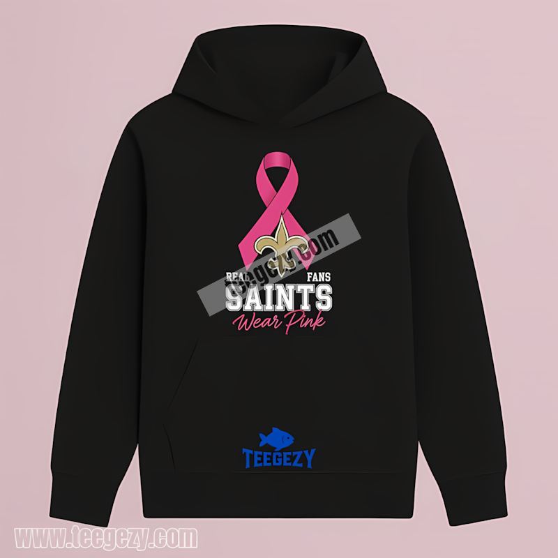 New Orleans Saints Pink Breast Cancer Awareness Unisex Hoodie New Orleans Saints Pink Breast Cancer Awareness Unisex Hoodie