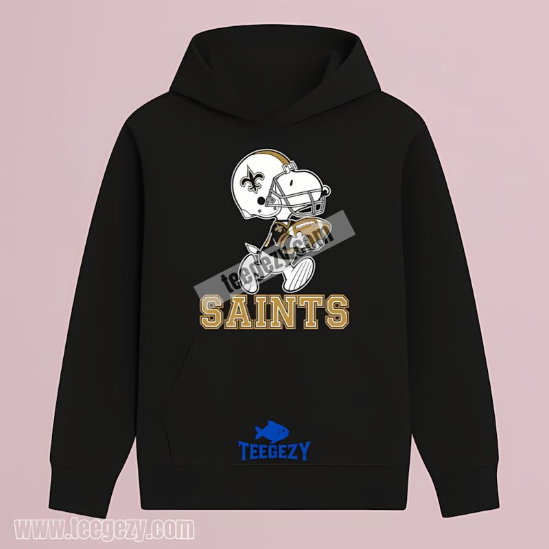 New Orleans Saints Snoopy Football Running Hoodie New Orleans Saints Snoopy Football Running Hoodie