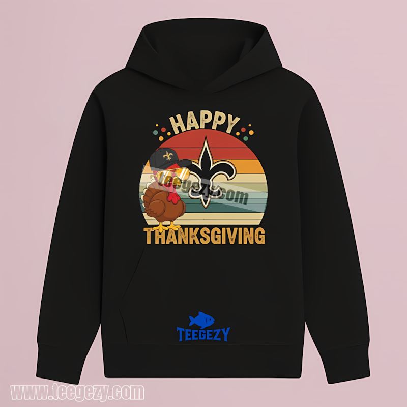 New Orleans Saints Thanksgiving Turkey THoodie New Orleans Saints Thanksgiving Turkey THoodie