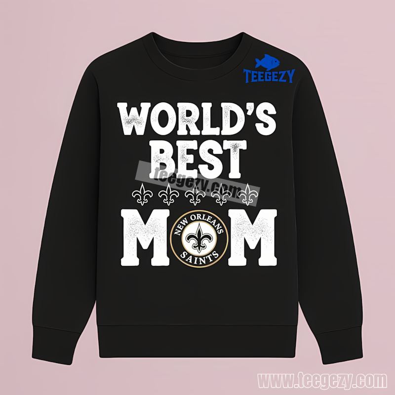 New Orleans Saints Worlds Best Mom Custom TLong Sleeve New Orleans Saints Worlds Best Mom Custom TLong Sleeve