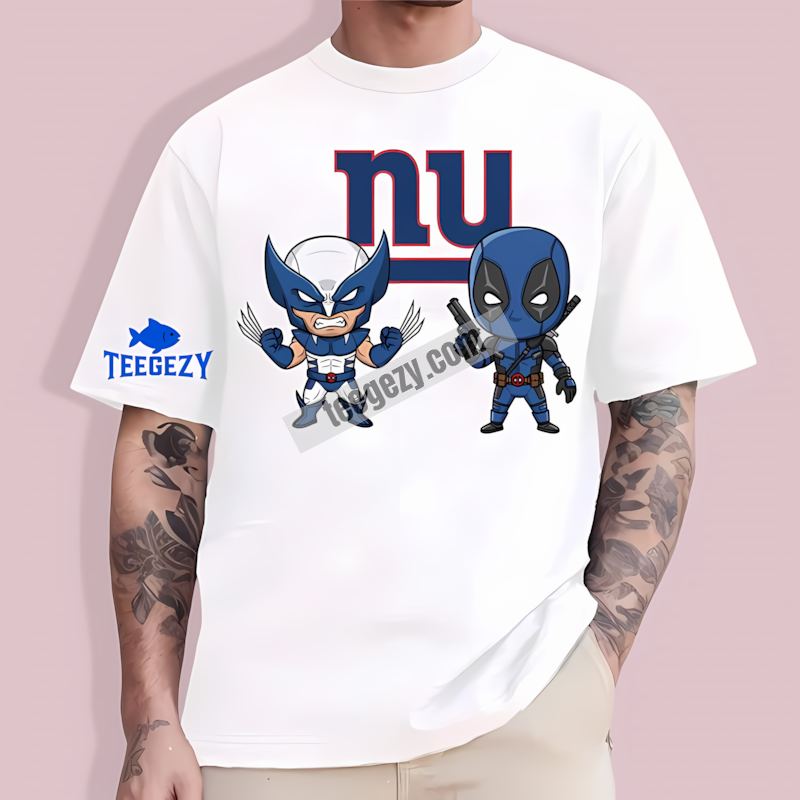 New York Giants Deadpool Custom Fan TT-Shirt New York Giants Deadpool Custom Fan TT-Shirt