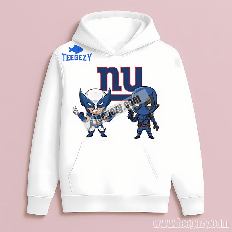 New York Giants Deadpool Custom Fan THoodie New York Giants Deadpool Custom Fan THoodie