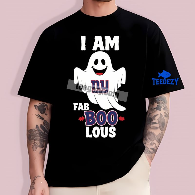 New York Giants Ghost Custom Fan T-Shirt I Am Fab Boo Lous New York Giants Ghost Custom Fan T-Shirt I Am Fab Boo Lous