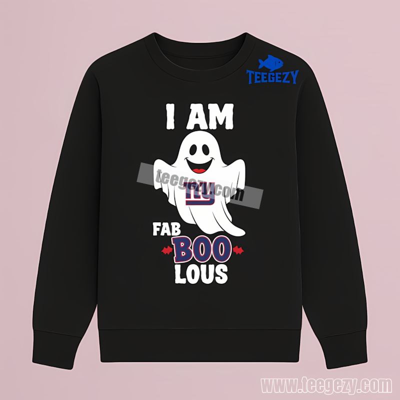 New York Giants Ghost Custom Fan Long Sleeve I Am Fab Boo Lous New York Giants Ghost Custom Fan Long Sleeve I Am Fab Boo Lous