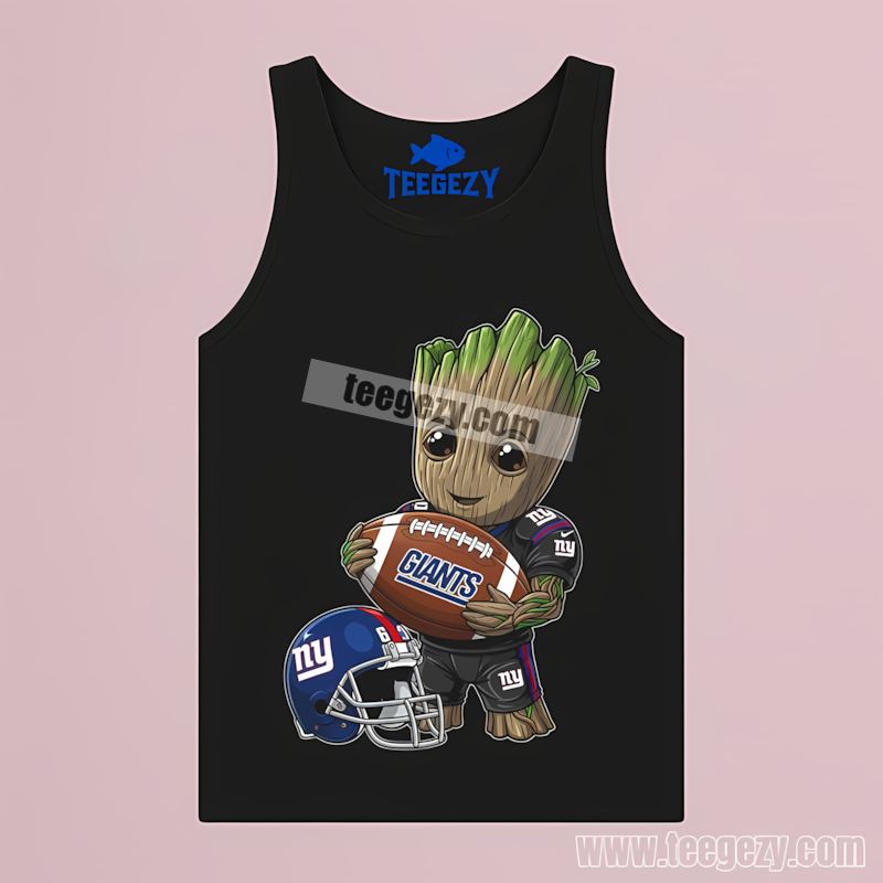 New York Giants Groot Football Fan Tanktop New York Giants Groot Football Fan Tanktop