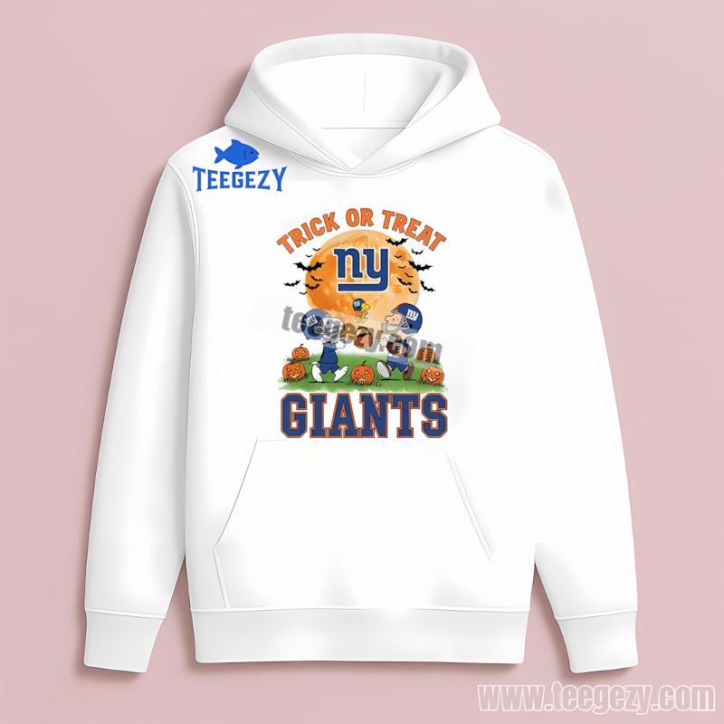 New York Giants Halloween Charlie Brown Snoopy Adult Hoodie New York Giants Halloween Charlie Brown Snoopy Adult Hoodie