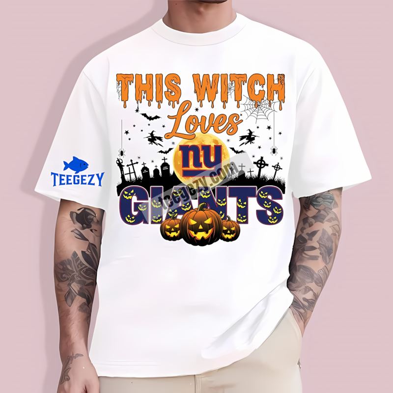 New York Giants Halloween TT-Shirt For Witch Fans New York Giants Halloween TT-Shirt For Witch Fans
