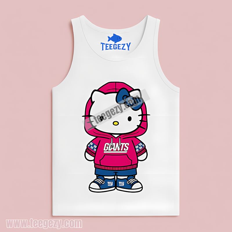 New York Giants Hello Kitty Fan Tanktop New York Giants Hello Kitty Fan Tanktop