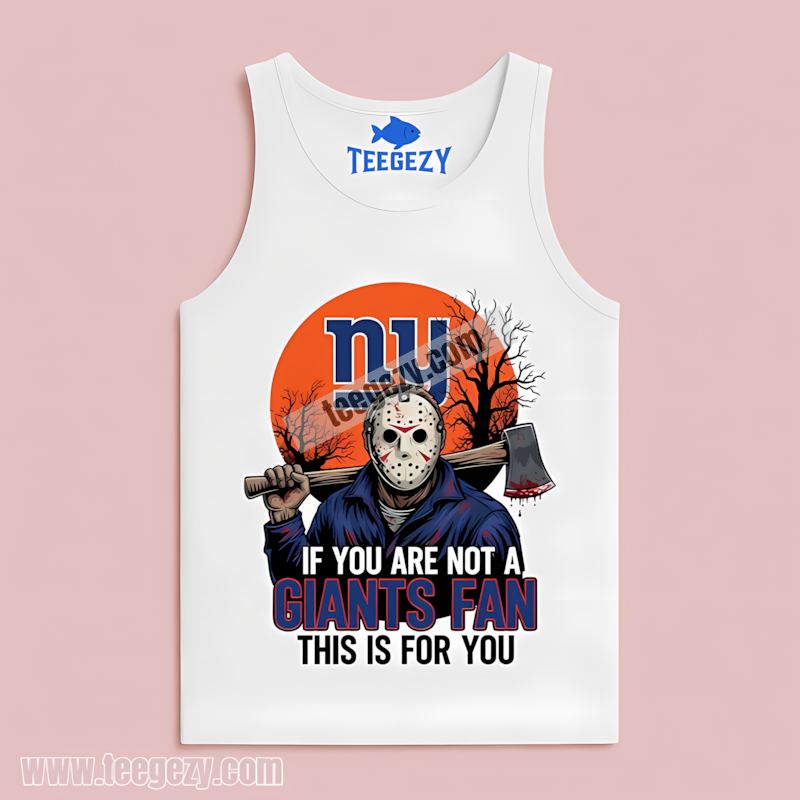 New York Giants Jason Voorhees Halloween Fan Tanktop New York Giants Jason Voorhees Halloween Fan Tanktop