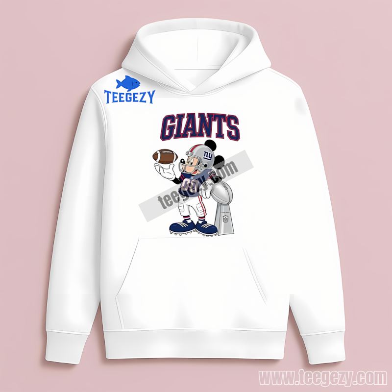 New York Giants Mickey Super Bowl Fan THoodie Custom Cheap New York Giants Mickey Super Bowl Fan THoodie Custom Cheap