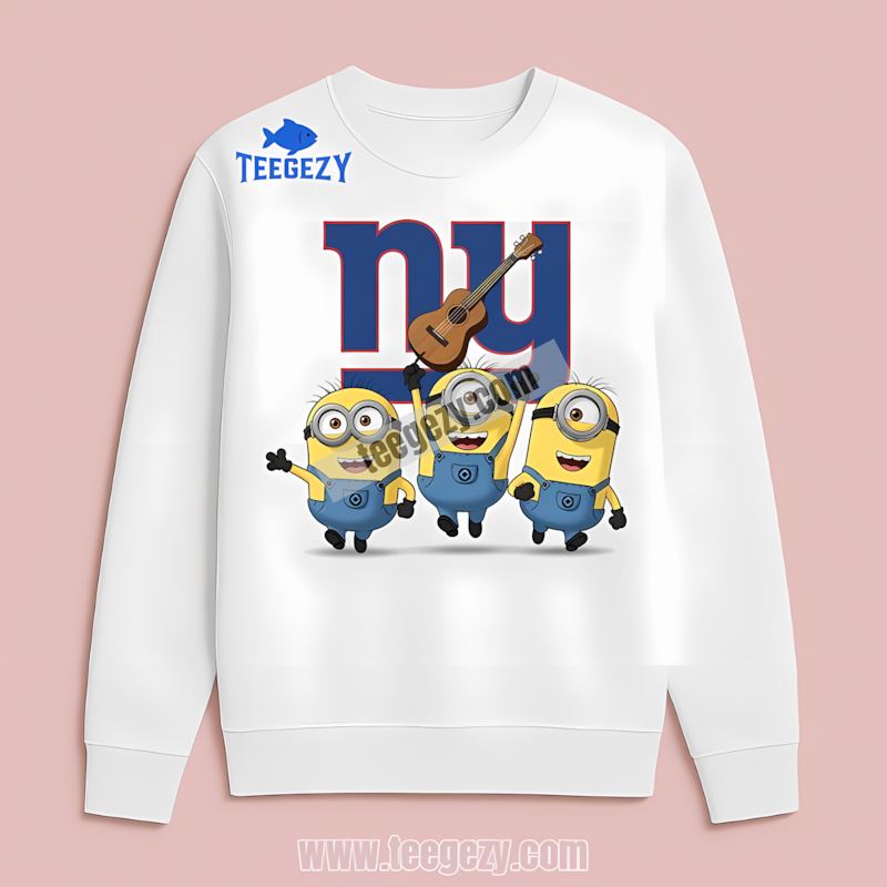 New York Giants Minions Comfort Colors Fan Long Sleeve New York Giants Minions Comfort Colors Fan Long Sleeve