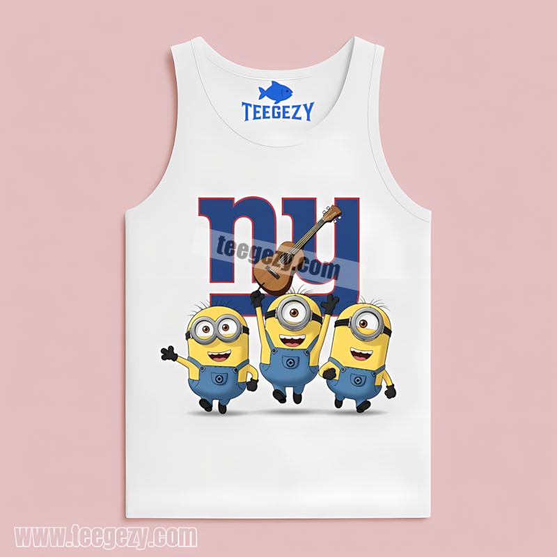 New York Giants Minions Comfort Colors Fan Tanktop New York Giants Minions Comfort Colors Fan Tanktop