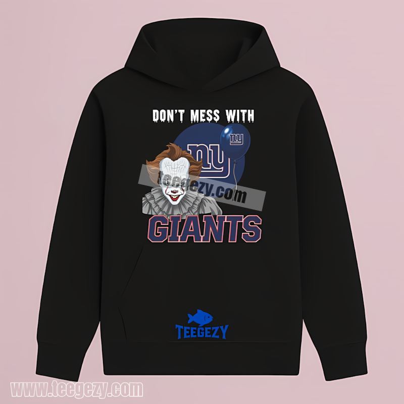 New York Giants Pennywise Halloween Crewneck THoodie New York Giants Pennywise Halloween Crewneck THoodie
