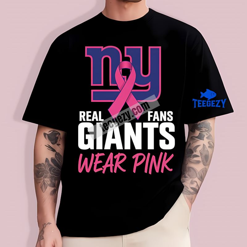New York Giants Pink Fan TT-Shirt For Real Fans New York Giants Pink Fan TT-Shirt For Real Fans