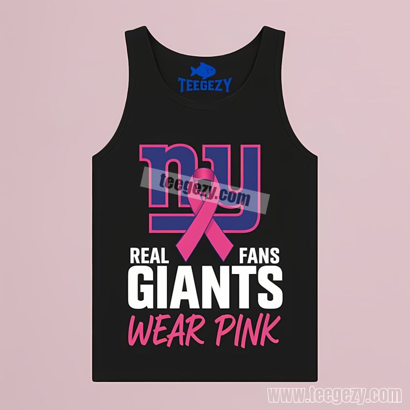 New York Giants Pink Fan TTanktop For Real Fans New York Giants Pink Fan TTanktop For Real Fans