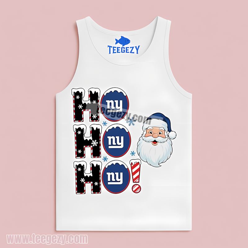 New York Giants Santa Christmas Fan Tanktop Custom Made New York Giants Santa Christmas Fan Tanktop Custom Made